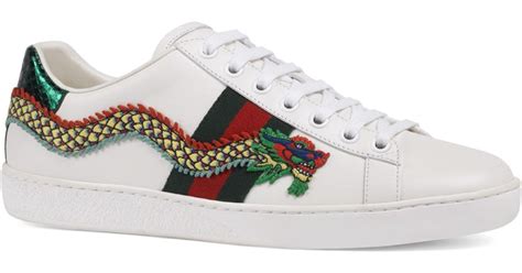 gucci sneakers ace in pelle dragone|gucci ace shoes customer service.